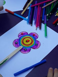 geknutselde bloem 